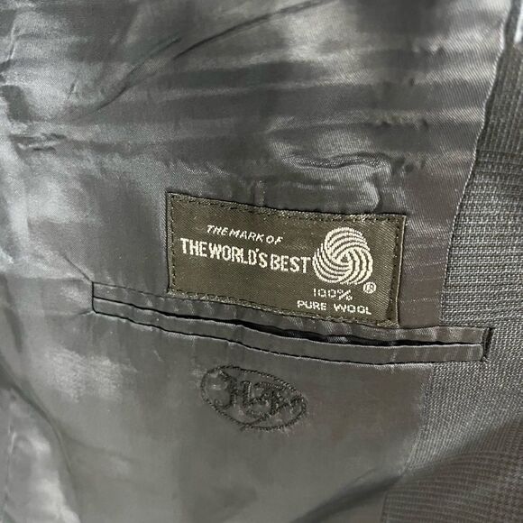 Men’s Hickey Freeman 100% Pure Wool Navy Suit Jacket - Picture 5 of 6